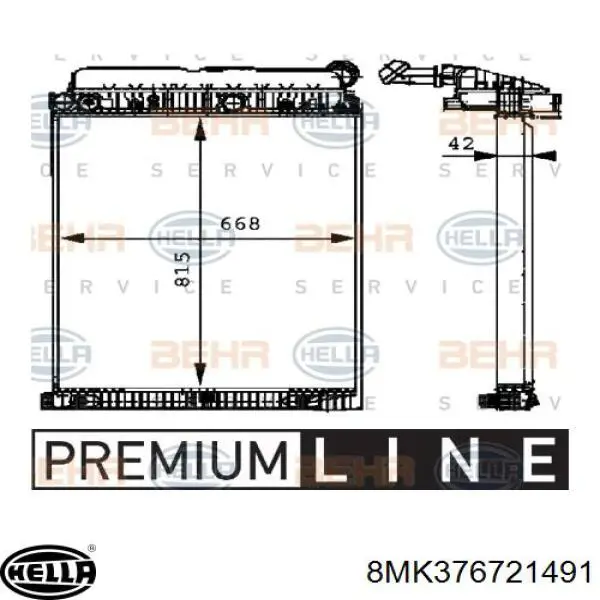 Radiador de esfriamento de motor A9425001203 Mercedes