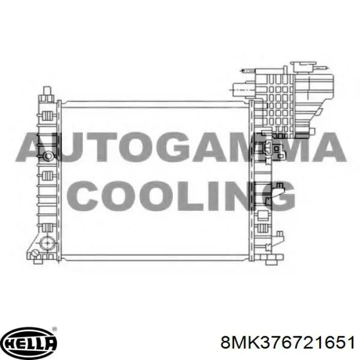 Radiador de esfriamento de motor HELLA 8MK376721651 preço, a partir de 301,11 USD