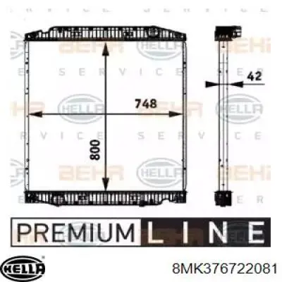 Radiador de esfriamento de motor 41218266 Iveco