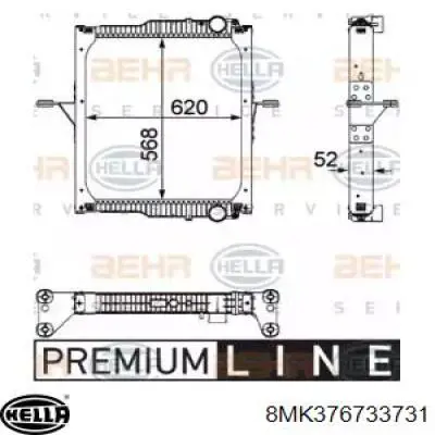 Radiador de esfriamento de motor 7420809769 Renault (RVI)