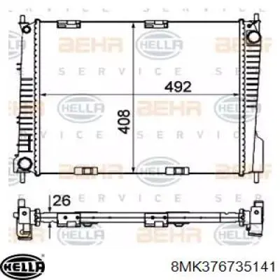 Radiador de esfriamento de motor Renault (RVI) 8200468913 preço, a partir de 117,50 USD