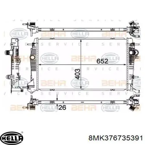 Radiador de esfriamento de motor Renault (RVI) 214100015R preço, a partir de 115,90 USD