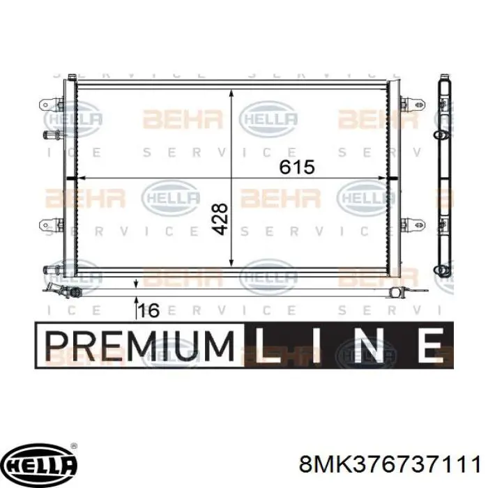 Radiador de esfriamento de motor adicional VAG 4F0145804K preço, a partir de 311,00 USD