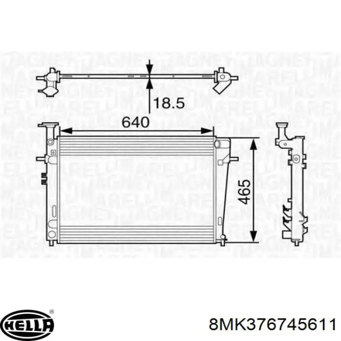 Compre 253100Z150 Hyundai/Kia Radiador de esfriamento de motor
