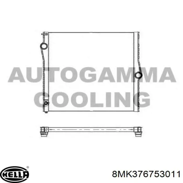 Radiador de esfriamento de motor 2051083 Polcar