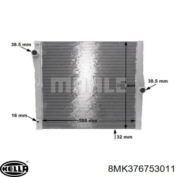 Radiador de esfriamento de motor Polcar 2051083 preço, a partir de 222,69 USD