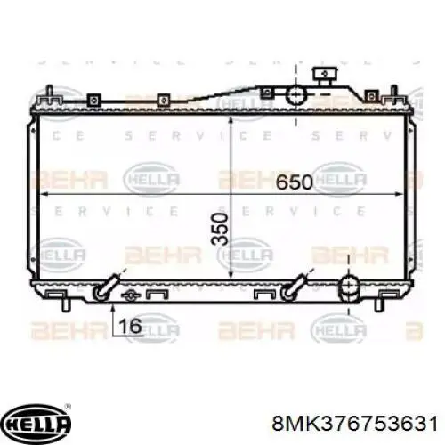 Compre 3825081X Polcar Radiador de esfriamento de motor
