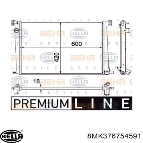 Radiador de esfriamento de motor BMW 7535099 preço, a partir de 108,73 USD