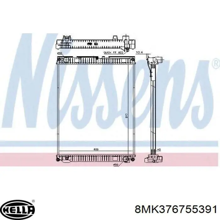 Compre 81061010061 MAN Radiador de esfriamento de motor