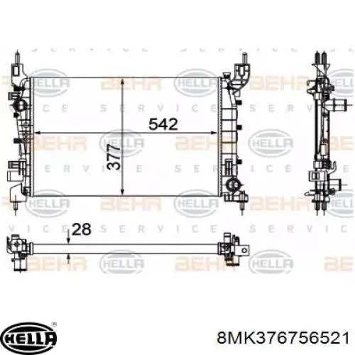 Radiador de esfriamento de motor Fiat/Alfa/Lancia 51784706 preço, a partir de 102,52 USD