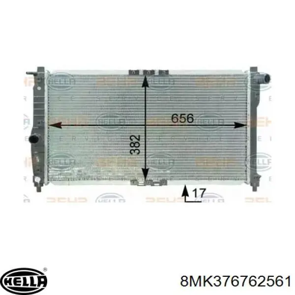 Radiador de esfriamento de motor General Motors 96181369 preço, a partir de 62,45 USD