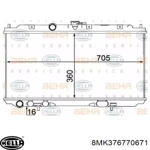Radiador de esfriamento de motor Nissan/Infiniti 21410AV600 preço, a partir de 143,91 USD