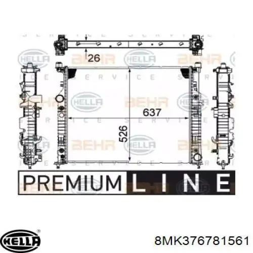 Compre A2515000804 Mercedes Radiador de esfriamento de motor