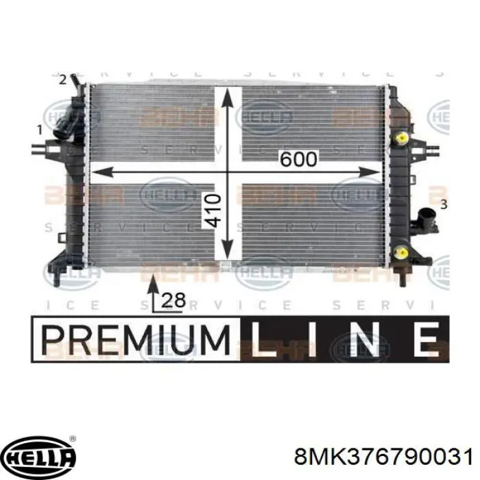 Compre R12135 Sato Tech Radiador de esfriamento de motor