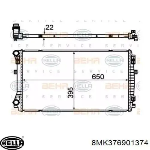 Compre 13C1081 Polcar Radiador de esfriamento de motor