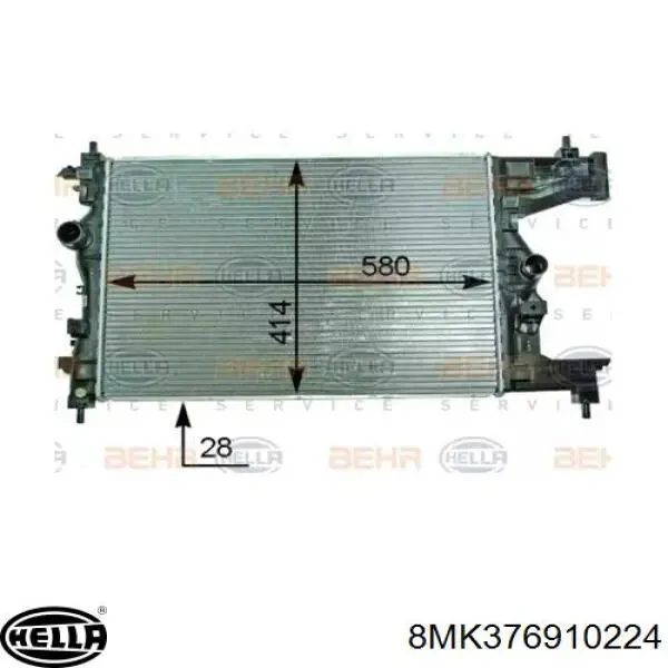 Compre 13266755 General Motors Radiador de esfriamento de motor