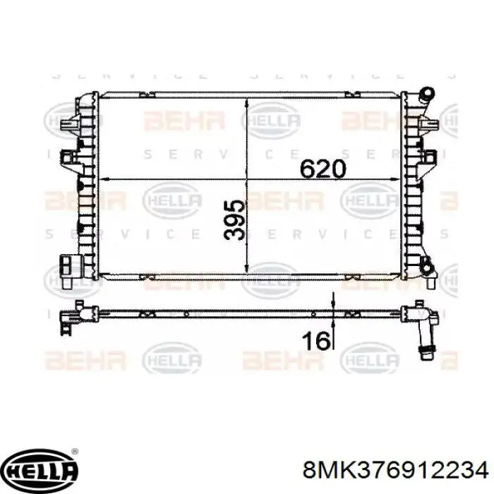 Compre PL443457 Koyorad Radiador de esfriamento de motor adicional