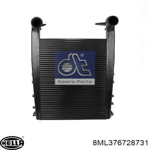 Radiador de intercooler 8ML376728731 HELLA