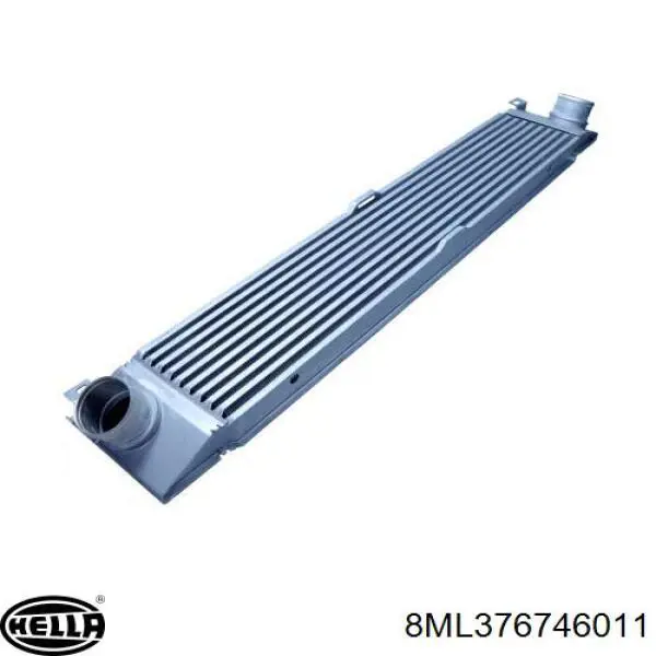 Radiador de intercooler 8ML376746011 HELLA