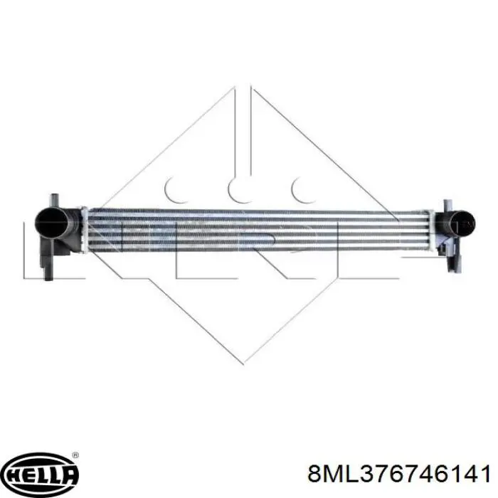 Compre 8ML376746141 HELLA Radiador de intercooler