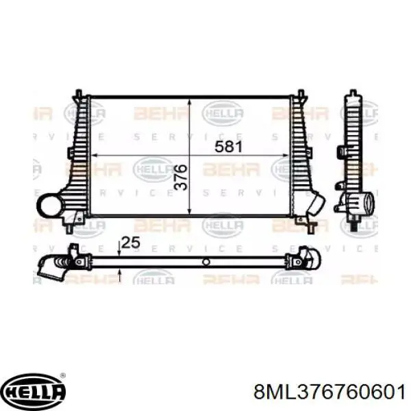 Radiador de intercooler General Motors 4726568 preço, a partir de 91,94 USD