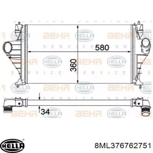 Compre 816889 VALEO Radiador de intercooler