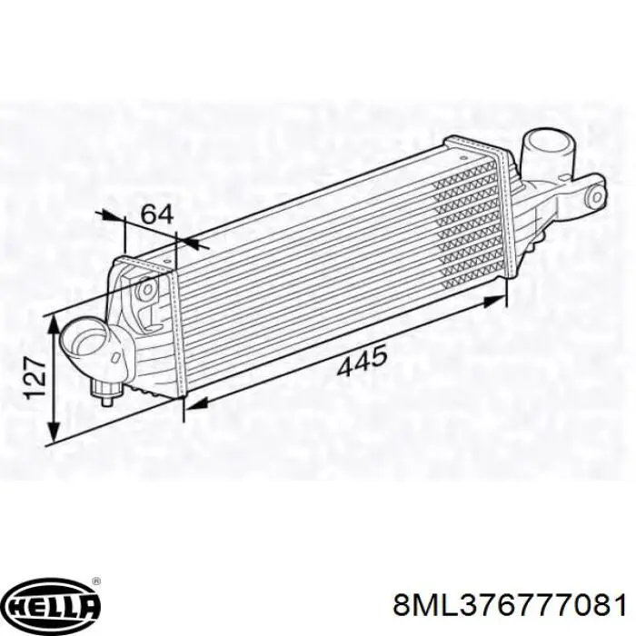 Radiador de intercooler 30533 NRF