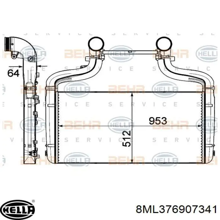 Radiador de intercooler Nissens 96083 preço, a partir de 1298,28 USD