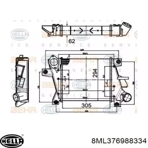 Radiador de intercooler Mahle Original CI507000S preço, a partir de 260,70 USD