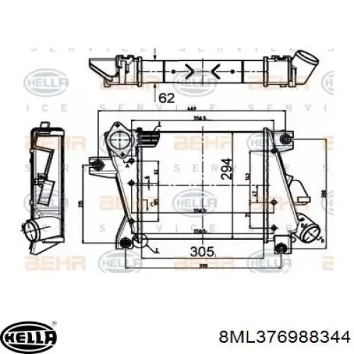 Compre CI508000S Mahle Original Radiador de intercooler