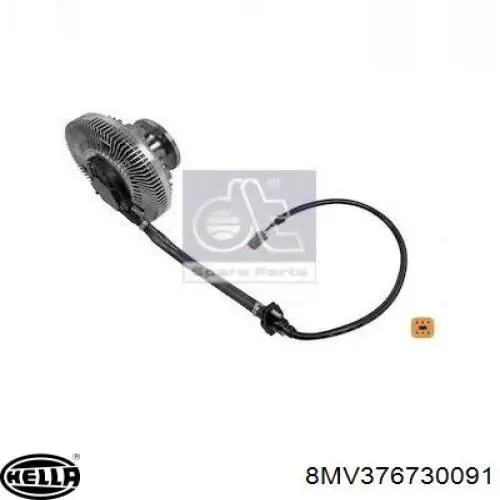 Acoplamento viscoso de ventilador de esfriamento 8MV376730091 HELLA