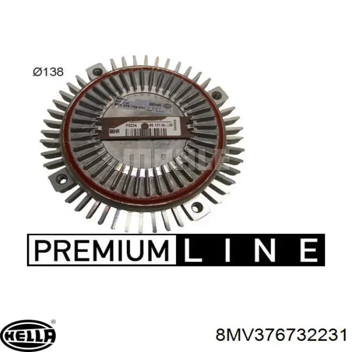 Compre 8MV376732231 HELLA Acoplamento viscoso de ventilador de esfriamento