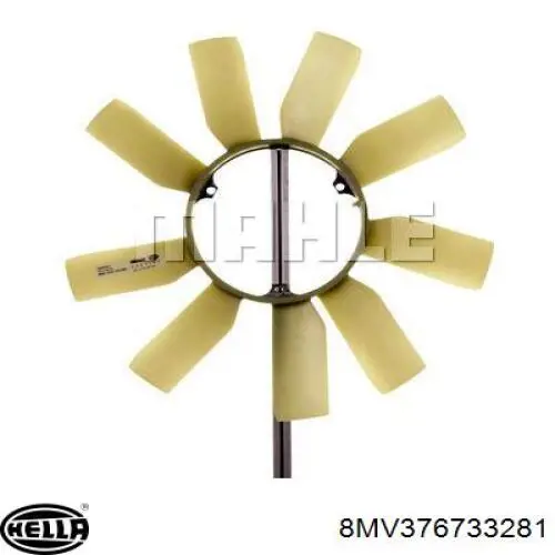 Ventilador (roda de aletas) do radiador de esfriamento HELLA 8MV376733281 preço, a partir de 31,02 USD