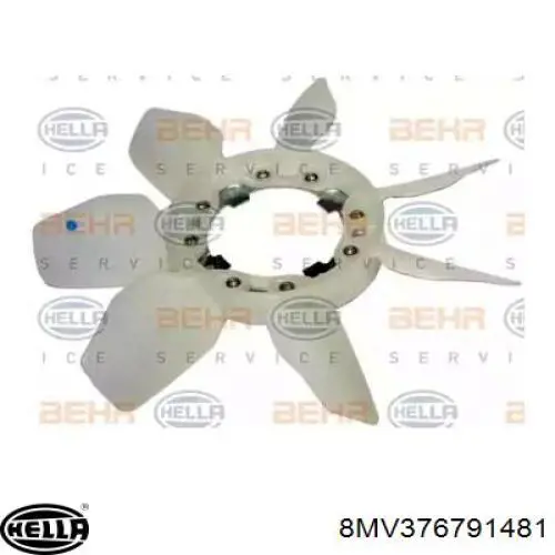 Ventilador (roda de aletas) do radiador de esfriamento HELLA 8MV376791481 preço, a partir de 47,40 USD