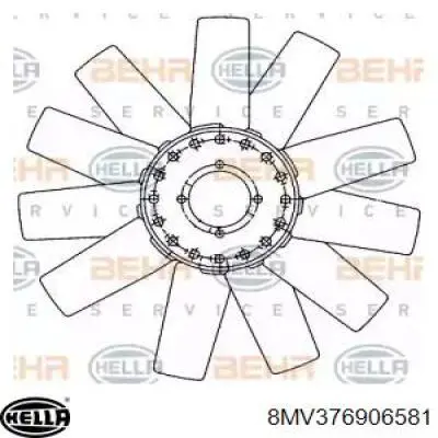Ventilador (roda de aletas) do radiador de esfriamento Polcar 432123F1 preço, a partir de 50,49 USD