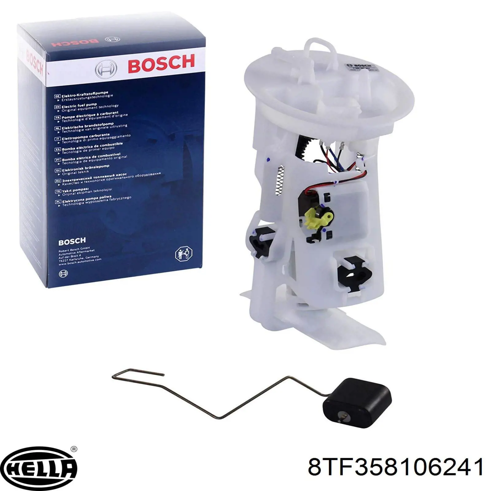Compre 8TF358106241 HELLA Módulo de bomba de combustível com sensor do nível de combustível