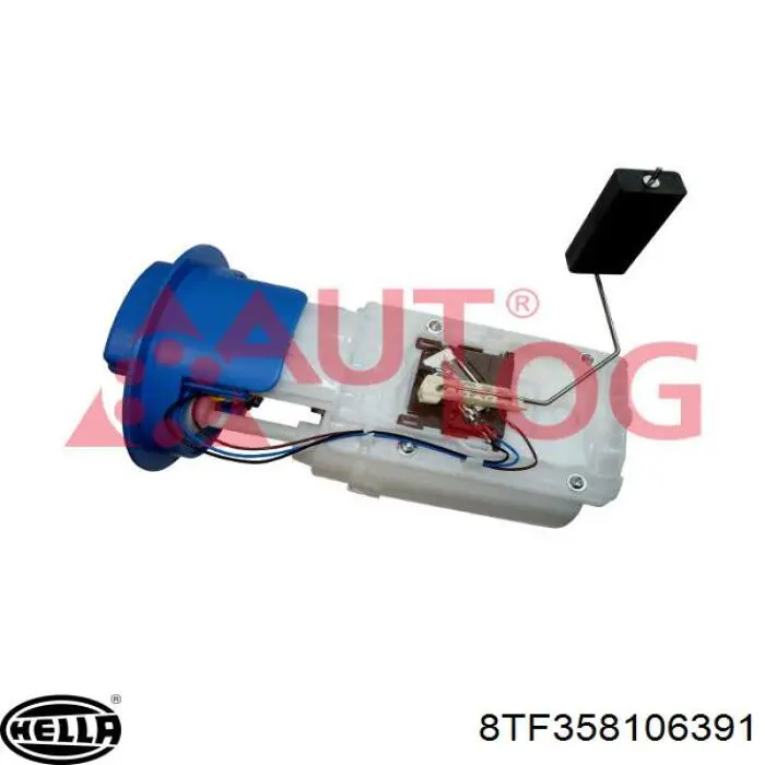 8TF358106391 HELLA Módulo de bomba de combustível com sensor do nível de combustível