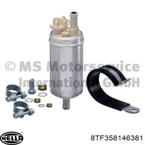 8TF358146381 HELLA Bomba de combustível elétrica submersível