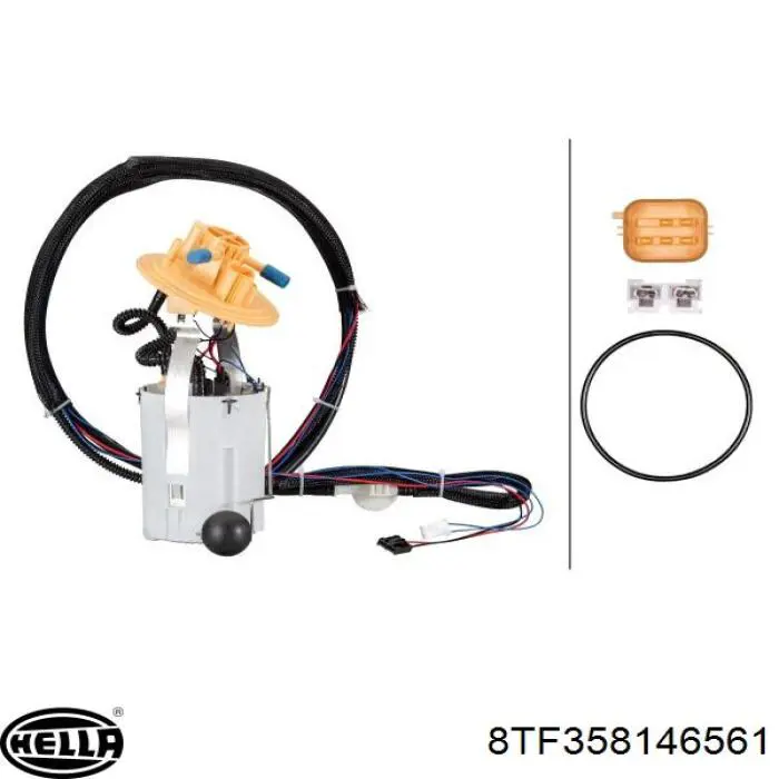 8TF358146561 HELLA Módulo de bomba de combustível com sensor do nível de combustível