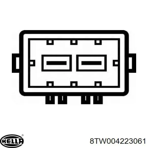 Bomba de motor de fluido para lavador de vidro dianteiro 8TW004223061 HELLA