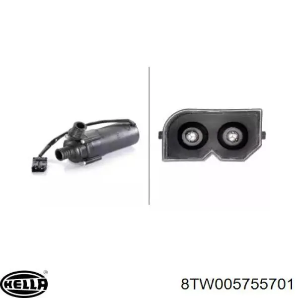 Bomba de água (bomba) de esfriamento, adicional elétrica BMW 64118390063 preço, a partir de 74,72 USD