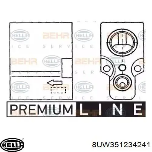 Válvula TRV de aparelho de ar condicionado 260550 REMA-PARTS