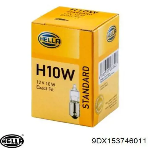 9DX153746011 HELLA Lâmpada halógena, luzes máximas/médias