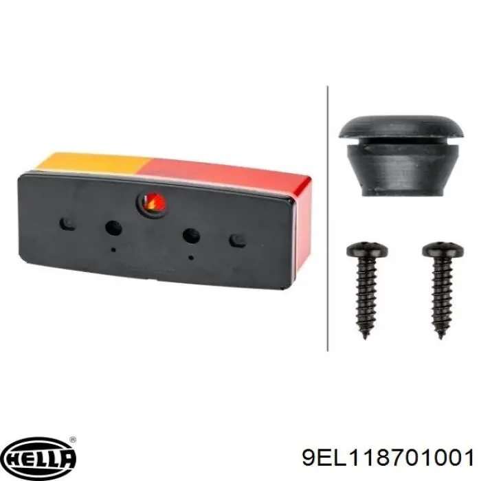 Vidro da luz traseira direita HELLA 9EL118701001 preço, a partir de 16,78 USD