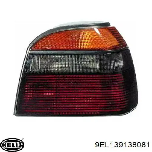 9EL139138081 HELLA Lanterna traseira direita