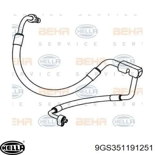 Compre 1J0820721BT VAG Mangueira de aparelho de ar condicionado, desde o compressor até o radiador