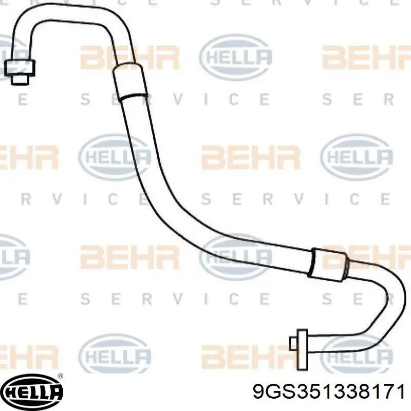 Compre 1673984 Ford Mangueira de aparelho de ar condicionado, desde o radiador até o secador