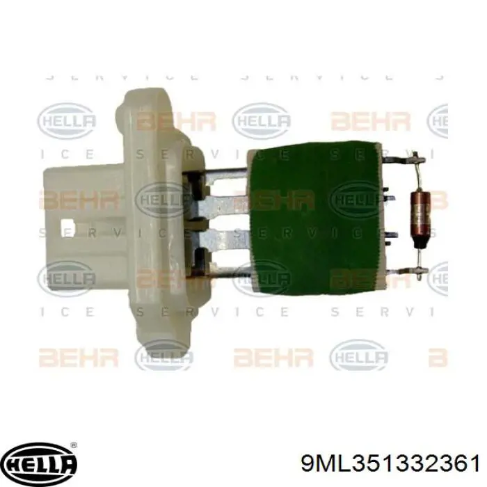 Compre 9ML351332361 HELLA Resistor (resistência) de ventilador de forno (de aquecedor de salão)