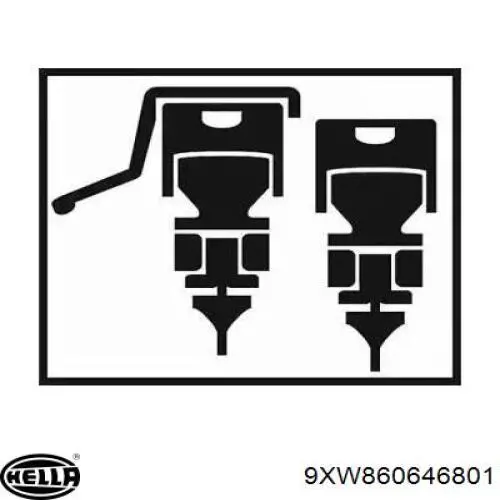 Limpa-pára-brisas do pára-brisas, kit de 2 un. 9XW860646801 HELLA