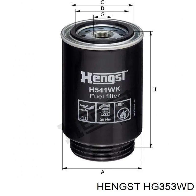 Compre HF28853 Fleetguard Filtro do sistema hidráulico